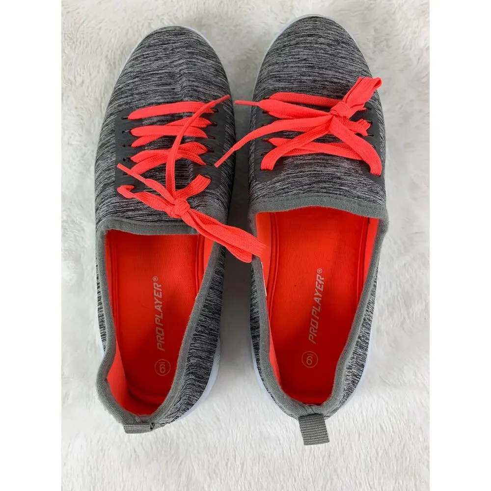 Pro Player Women’s Gray Sneakers Size 9 – Casual Tennis Yoga Shoes